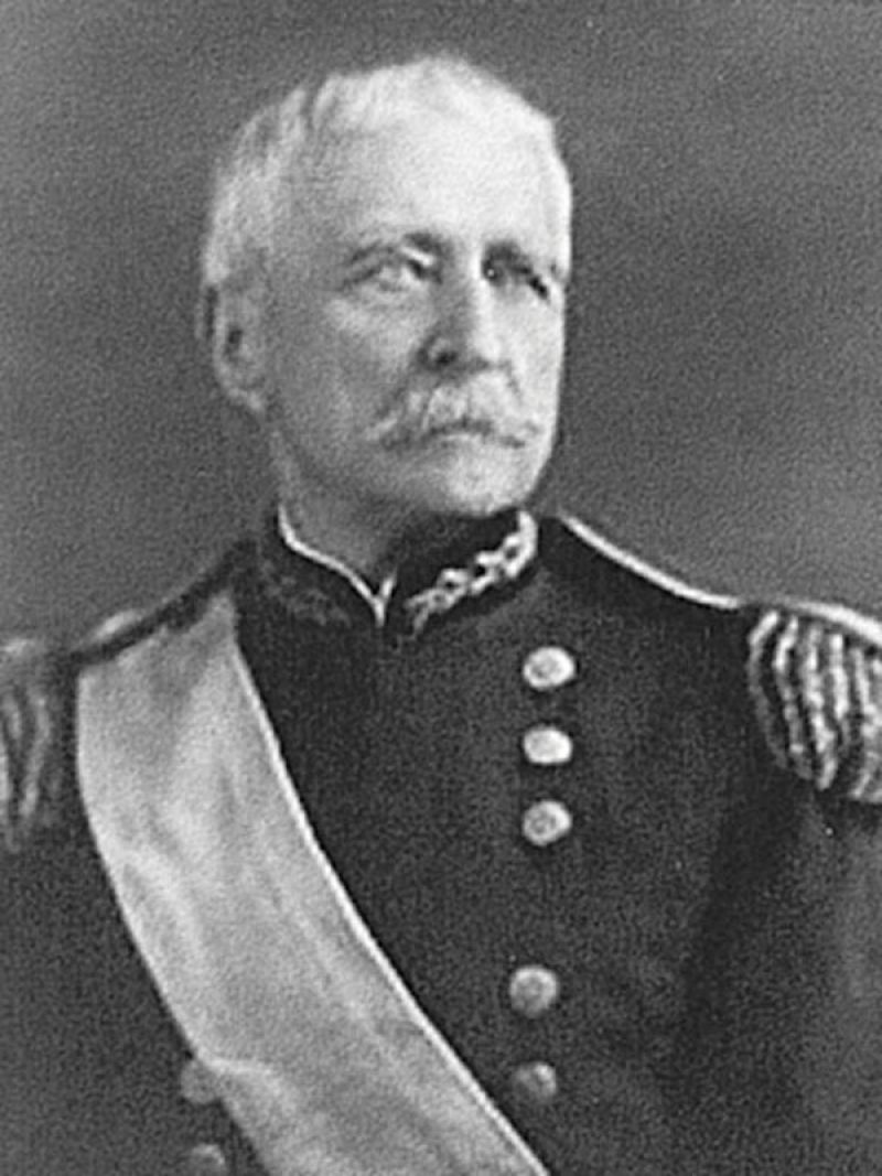 General Peter Conover Hains supervised the construction of the Morris Island Lighthouse, beginning in 1873.