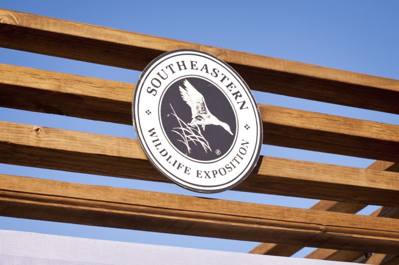 The South Eastern Wildlife Exposition Logo greeted visitors to the festivities at Marion Square.