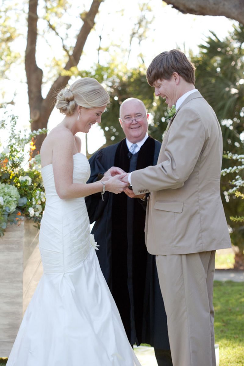 DECLARATION OF LOVE: The couple dated for a year and two months before Danny proposed on Folly Beach. “We knew we wanted to spend our lives together very early on in our relationship,” says Tyler.