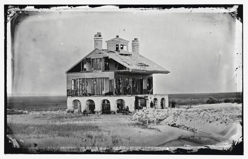 The Beacon House was nearly destroyed during the Battle of Fort Wagner