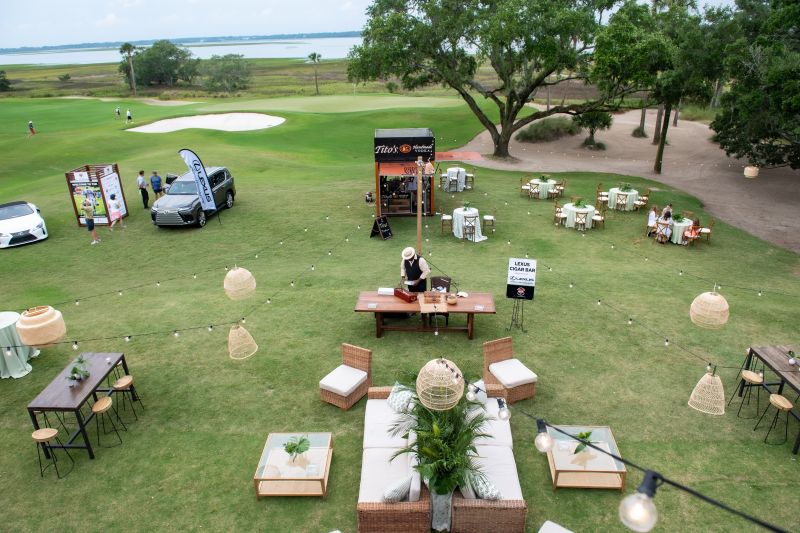 The event was hosted on the back lawn of Kiawah Island’s River Course clubhouse.