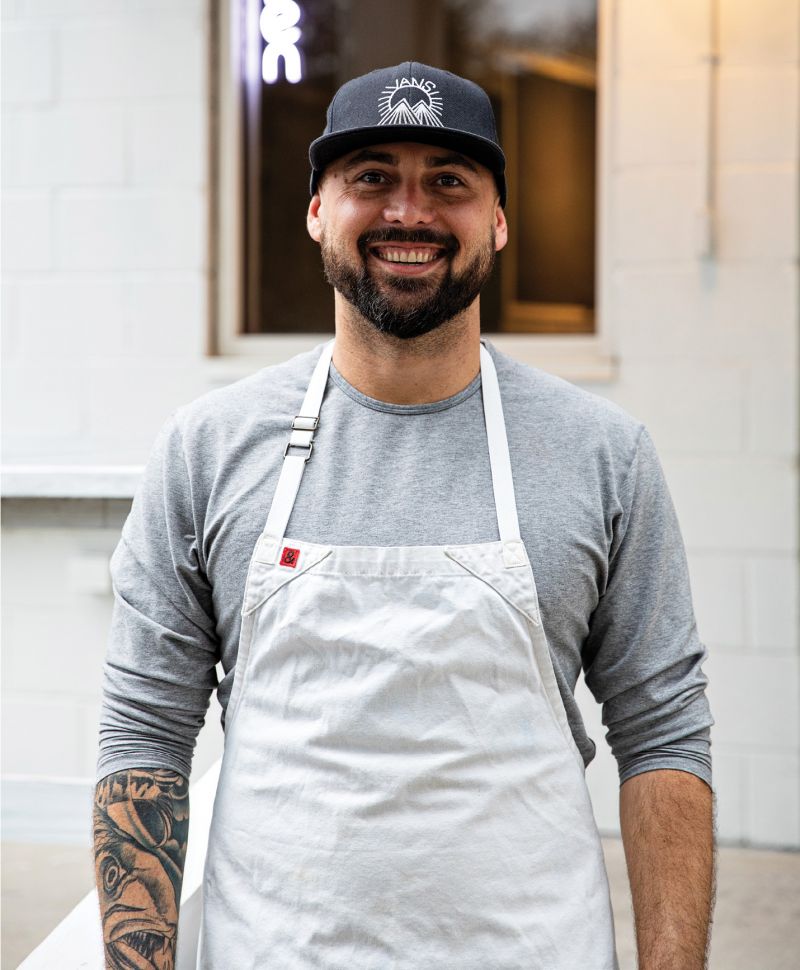 Brian and his business partner, Chris John, updated the old Huff’s Seafood on Folly Road, opening last December to sell fresh fish, smoked items, fried fish sandwiches, and crudos.