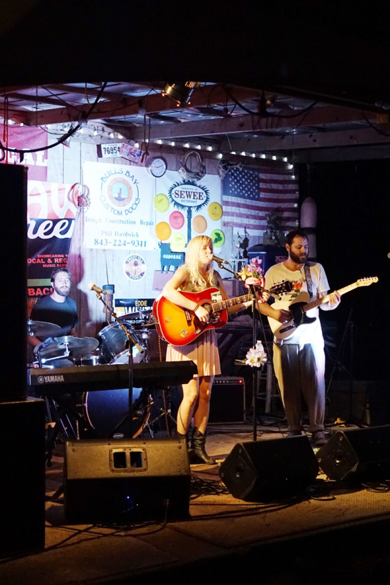 Avi Jacobs and his band open the Charleston Wavefest Launch Barn Jam