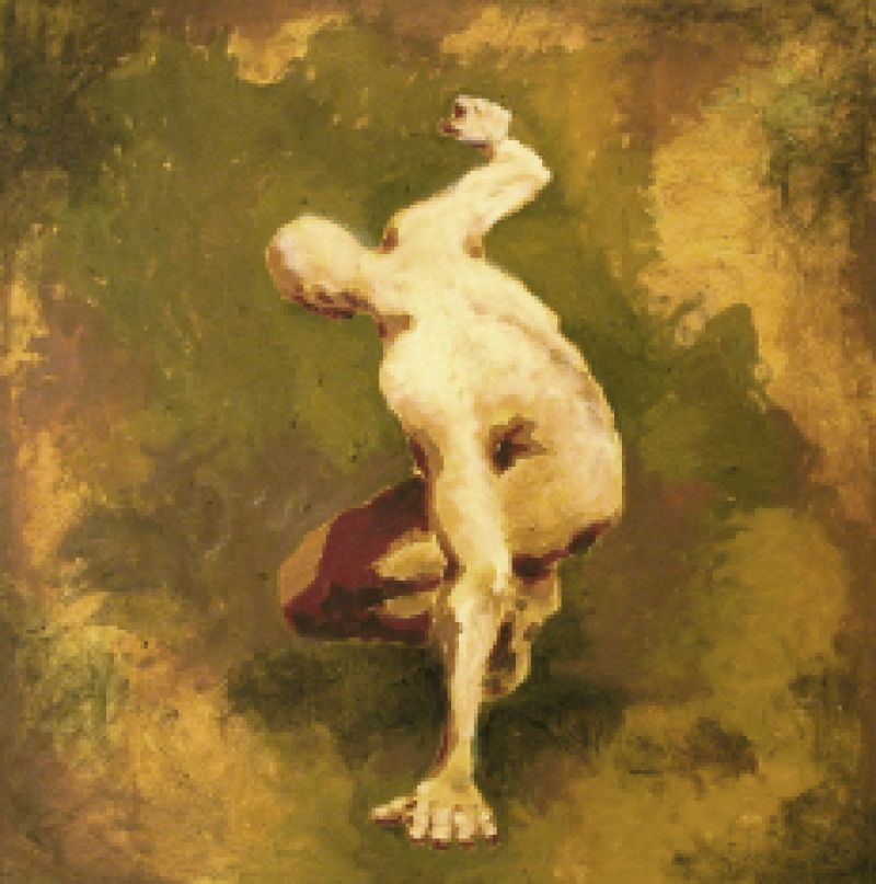 Back in Motion II, 2003, 40&quot; x 40&quot;, oil on canvas