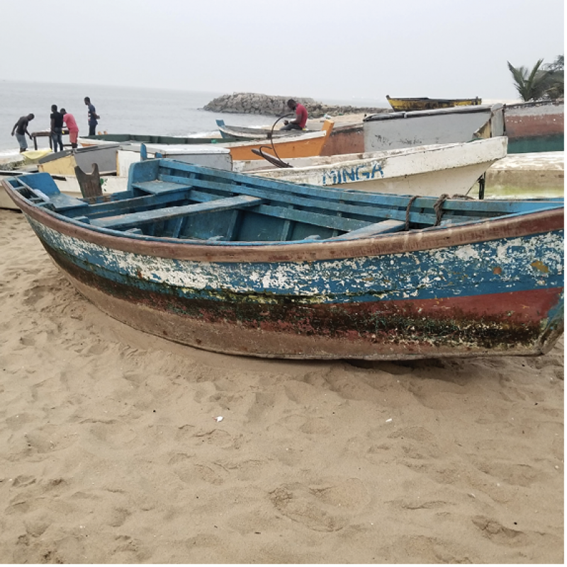 A fishing boat in Angola.