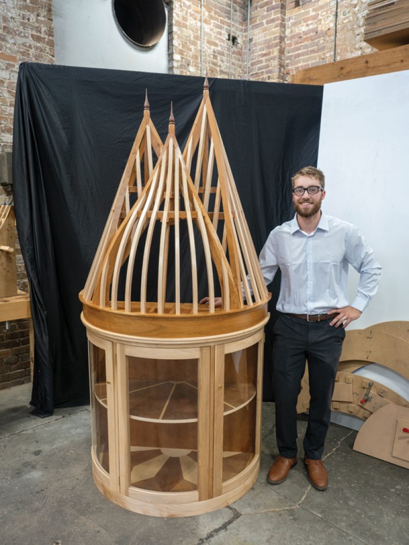 Brock King’s scale model of a French-inspired onion dome.