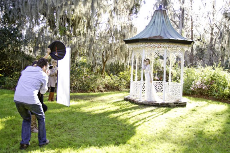 I love this little gazebo that’s steps away from Magnolia’s famed white bridge. I’d never seen one fashioned of cast iron and copper before; brides take note—it’s a great spot for portraits!