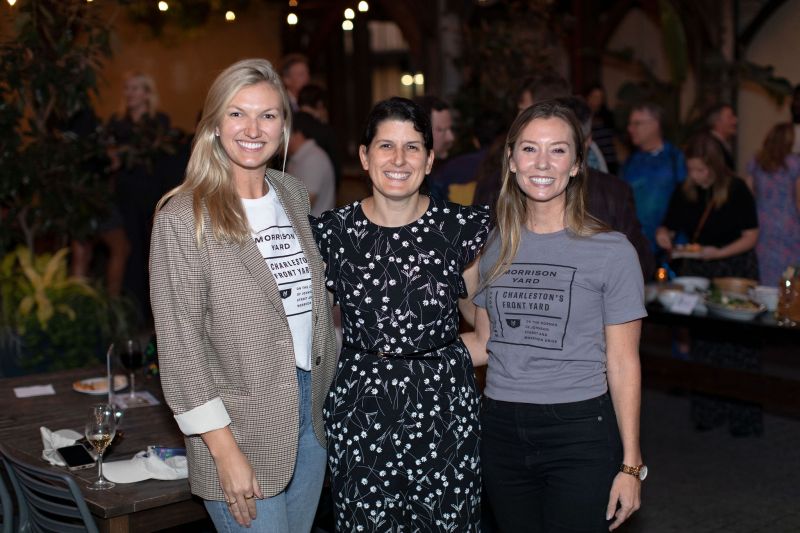 Maggie Williams, Charleston Moves’ executive director Katie Zimmerman, and Taylor King pose for a photo.