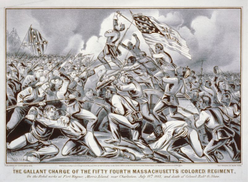 The Massachusetts 54th Infantry.
