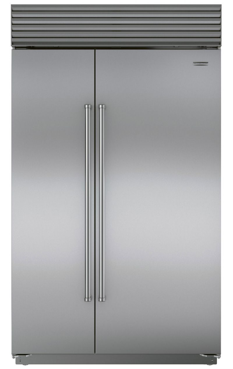 Sub-Zero  side-by-side  refrigerator, $10,599,  at Ferguson Bath, Kitchen, &amp; Lighting Gallery