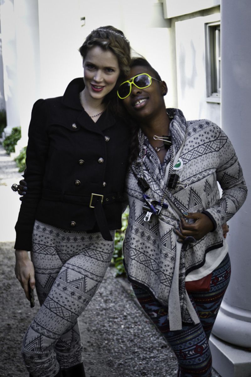 Model Stephanie and style director Ayoka—style sisters!