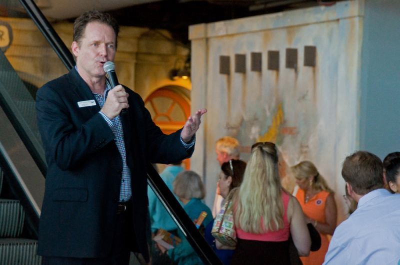 President and CEO of the SC Aquarium, Kevin Mills, gave an opening speech.