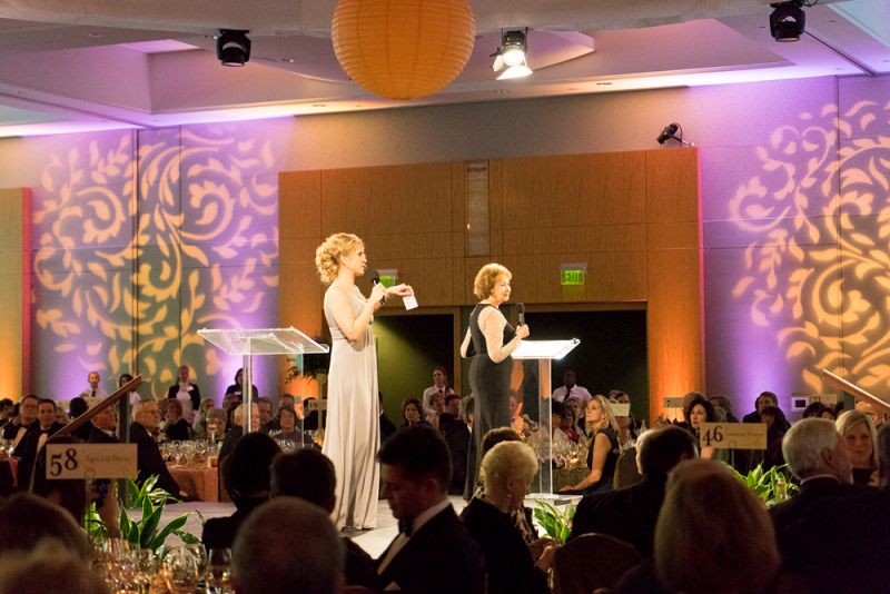 Trident Technical College president Mary Thornley introduced event chair Clara C. Varga-Gonzales.