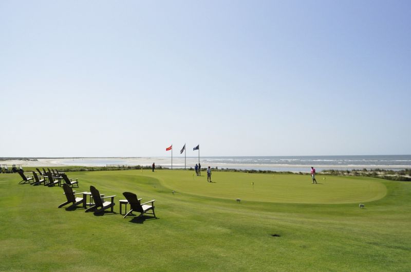The course provided unrivaled views of the Atlantic.