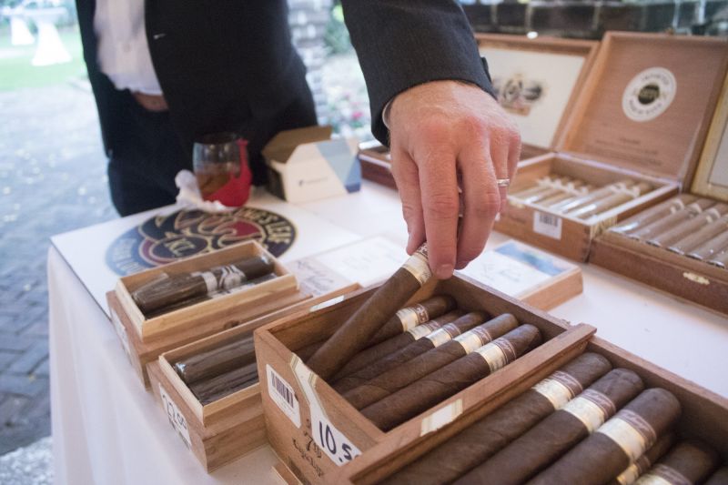 King’s Leaf Cigar Lounge provided a plethora of fine cigars.