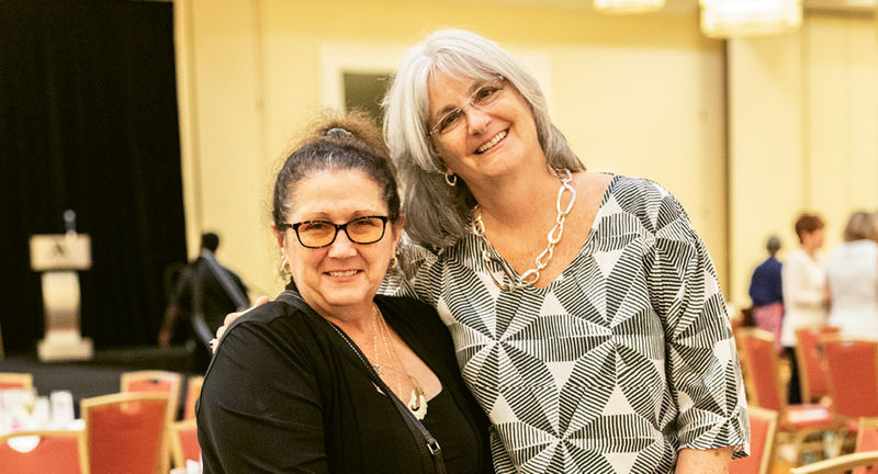 Karen McMillan and CEO Kathy Papadimitriou