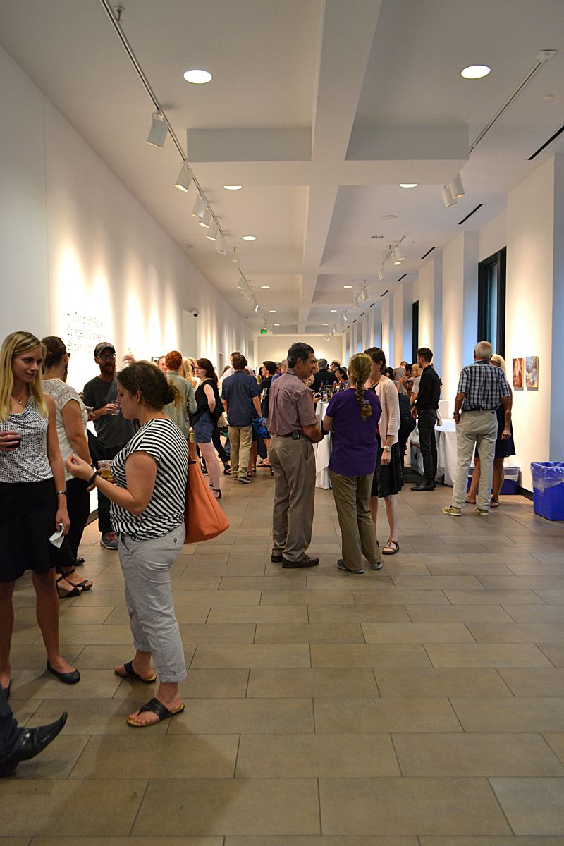 The Halsey was filled as admirers of Holley swarmed the gallery to appreciate his works.