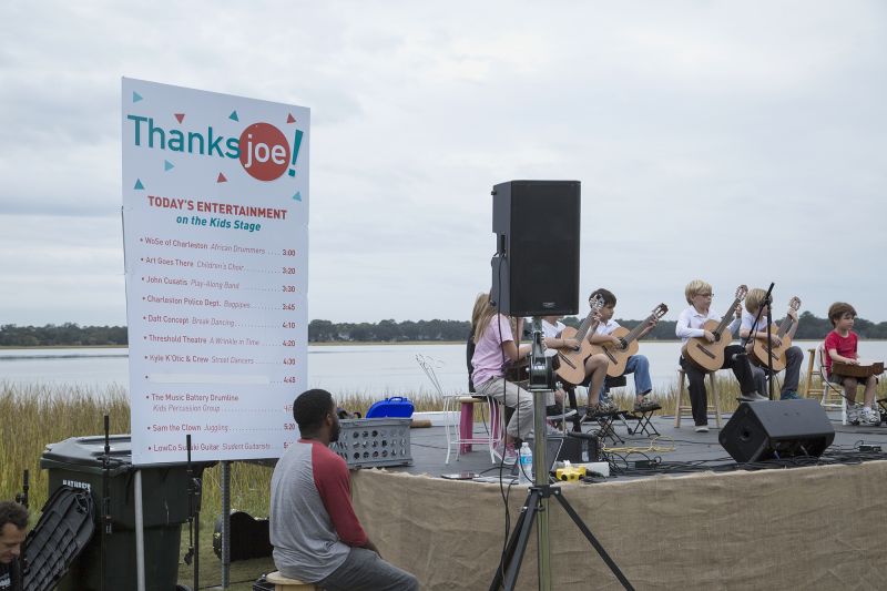 Guests enjoyed live music at the Thanks Joe! festival.
