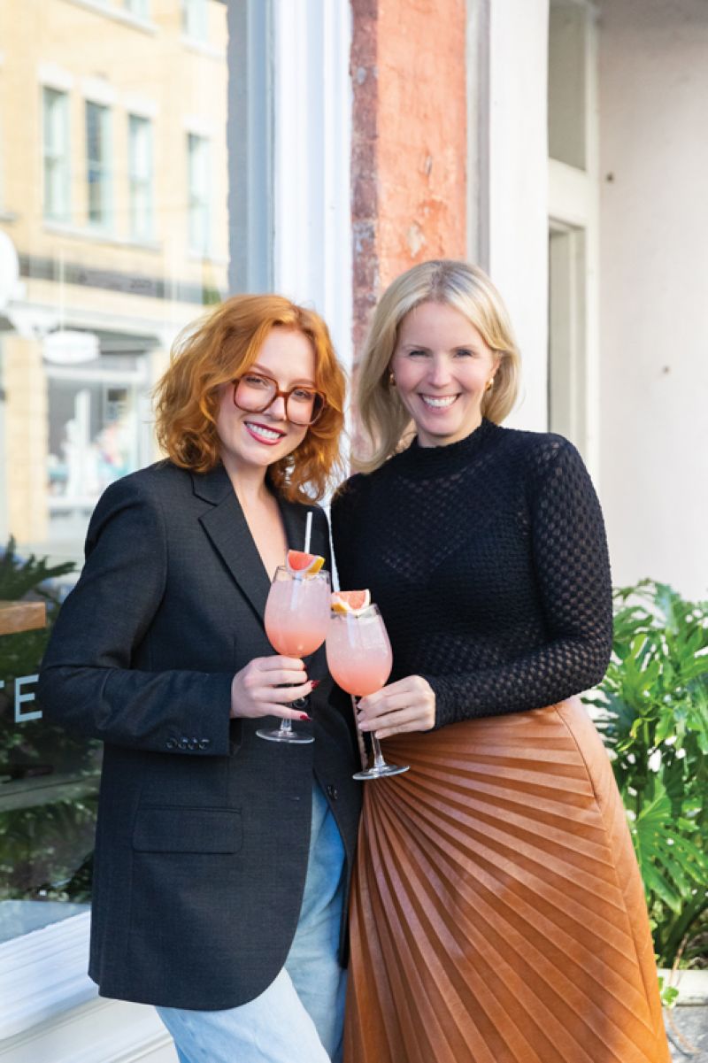 Lauren Hakmiller (left) and Molly Fienning were inspired to create a digital space that brings together the best no- and low-alcohol beverage brands and recipe ideas, as well as interviews and city guides, for those looking for thoughtful, booze-free options.