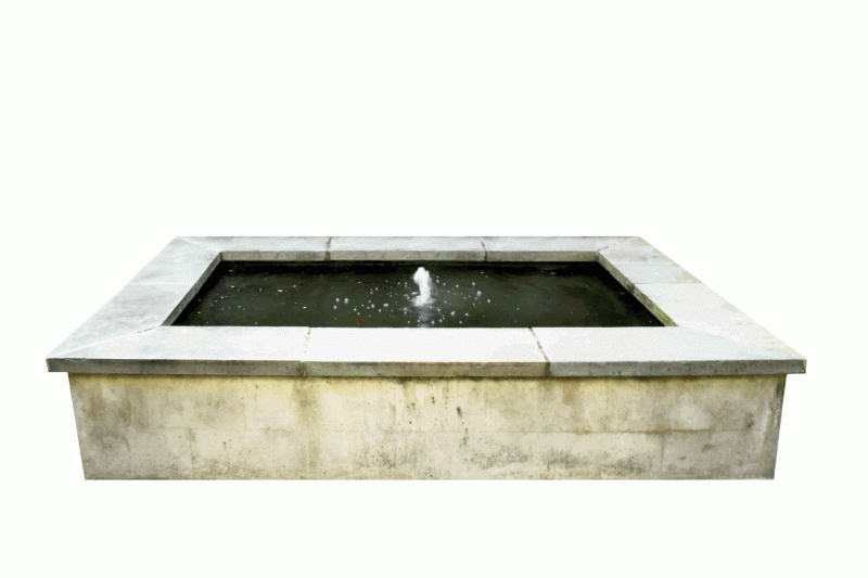 Custom water feature  designed by Freeman and built by The Stonemeister