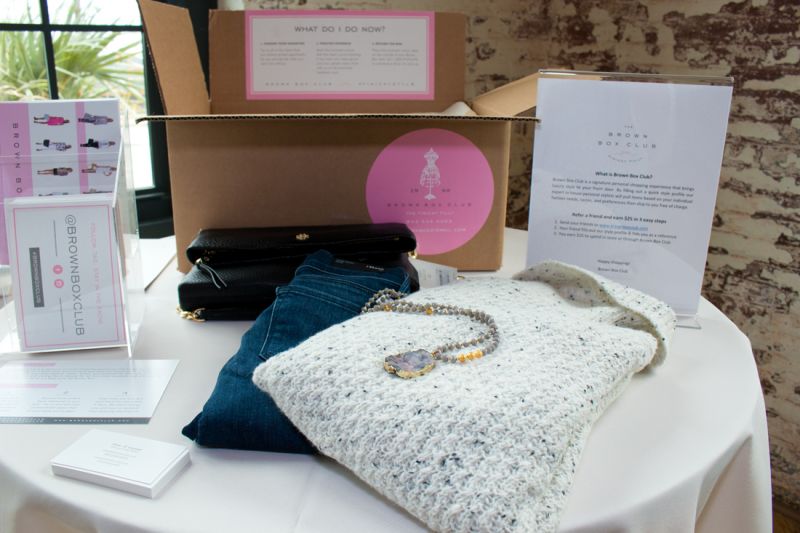 The Brown Box Club—a signature personal shopping experience—promoted their delivery service.