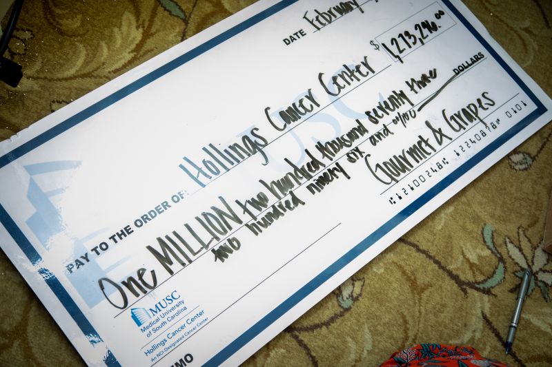 Proceeds from Gourmet &amp; Grapes benefitted the MUSC Hollings Cancer Center.