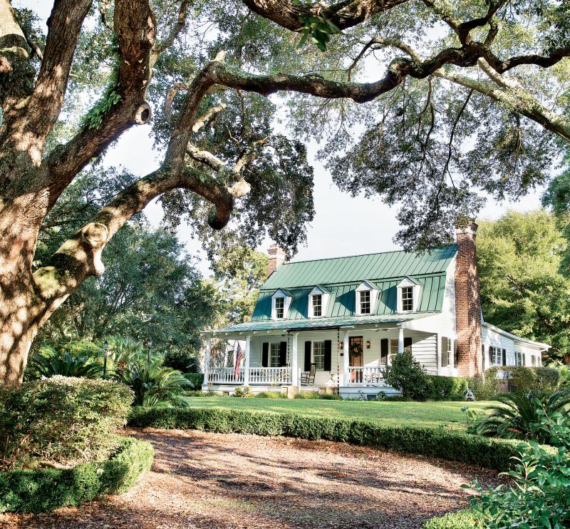 historic pedigree: The Dutch Colonial farmhouse, originally called the Heyward-Cuthbert House, was built in the 1740s by Thomas Heyward Sr. and is one of the oldest homes on James Island.