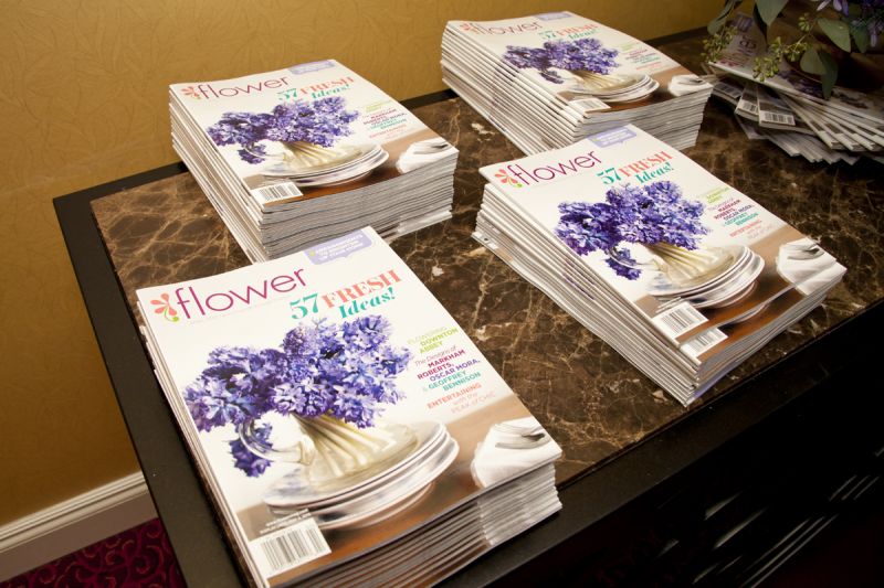 Issues of Flower magazine were a nice keepsake from the event.
