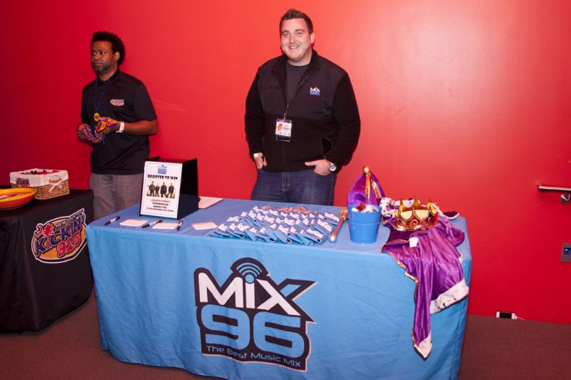 Blake Wells represented Mix 96, one of the event sponsors