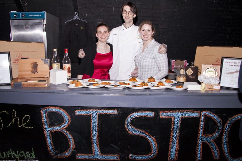 The Bistro table was manned by Margaret Caswell, Stephen Parker, and Emily Shelton.