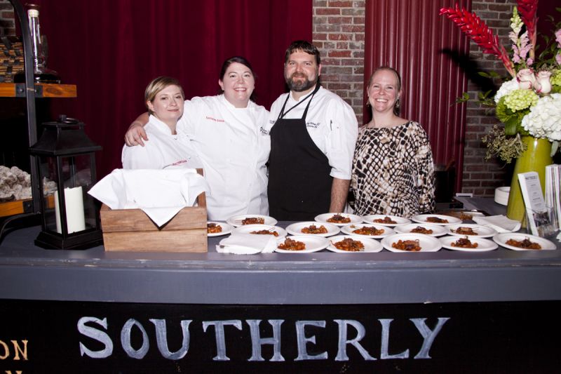 Shelly Rowe, Anna Lone, Chad Billings, and Micka Robinson of Southerly Restaurant