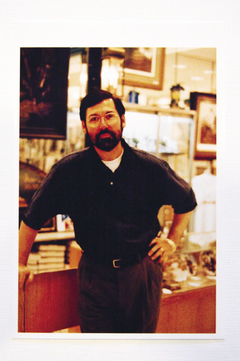 preparing for his role in The Hunley in 1998. Photograph by Caroline Tan