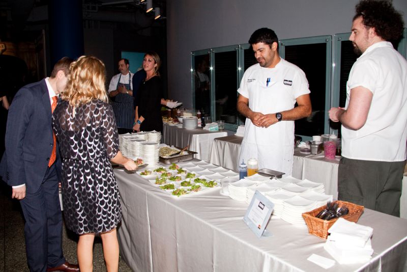 Guests enjoyed small plates from Indaco.