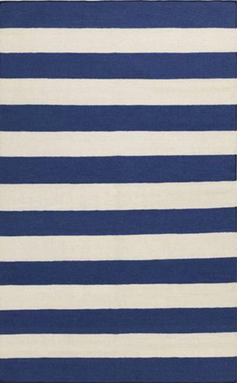 “Frontier” striped wool rug by Surya, $315 (for 5- x 8-foot size) at Celadon Home