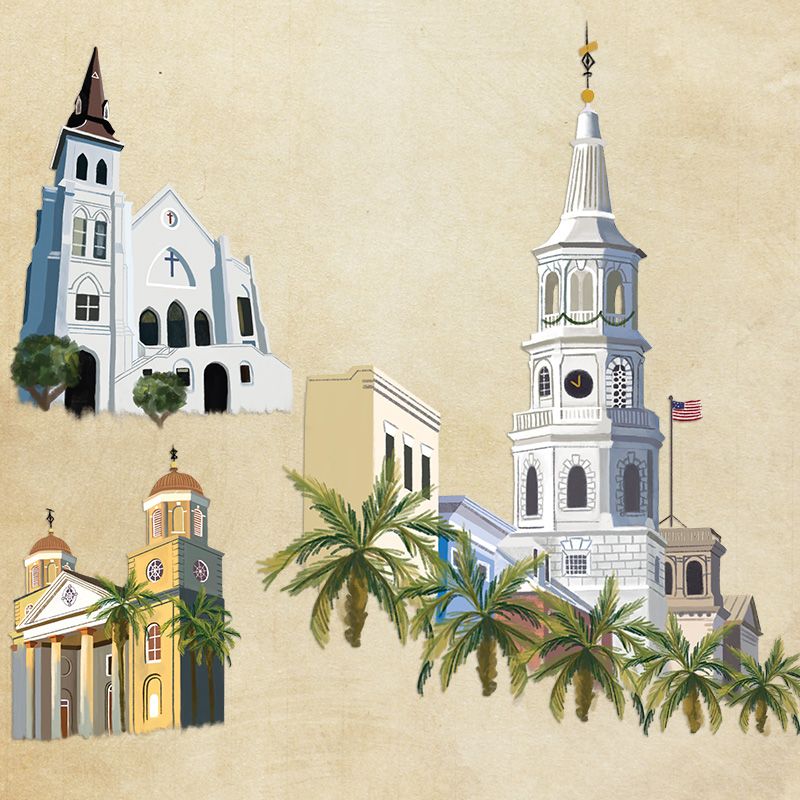 Church Steeples & Church Baptisteries