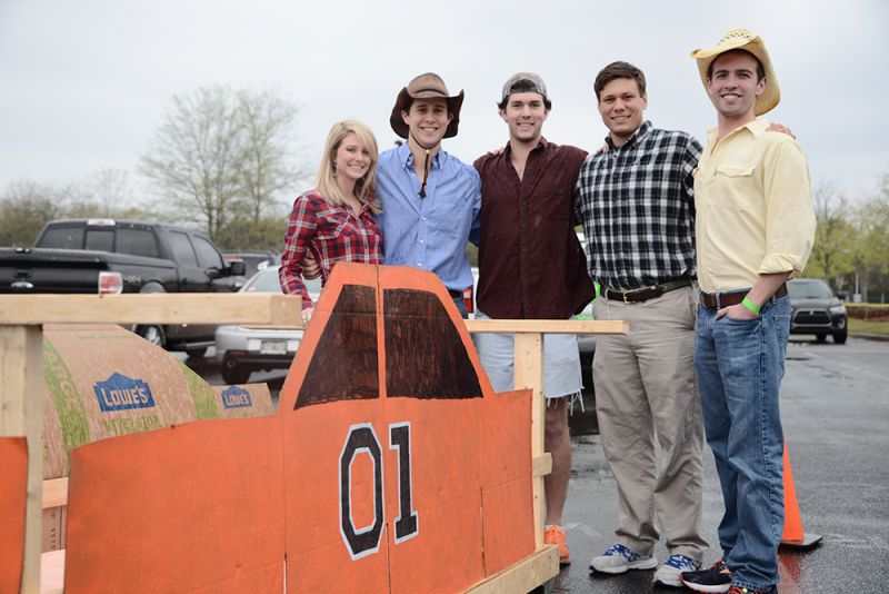 The General Lee team stood proudly behind their masterpiece.