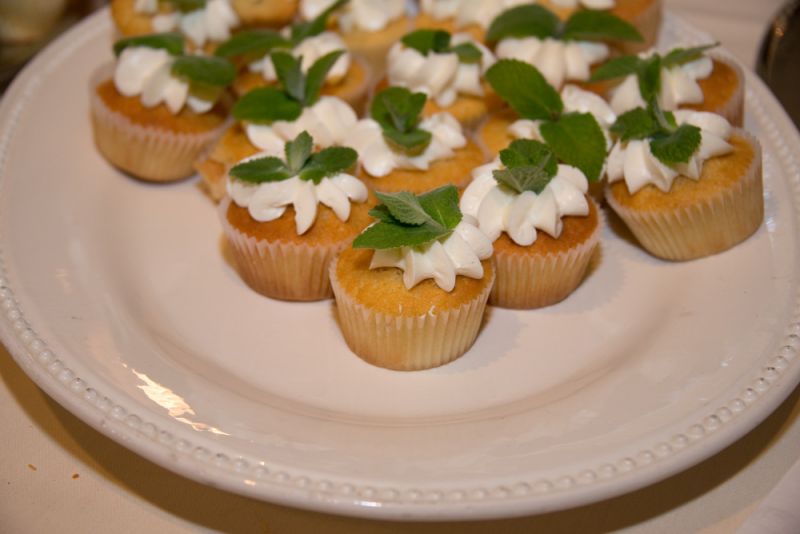 Mouth-watering mint julep-inspired cupcakes.
