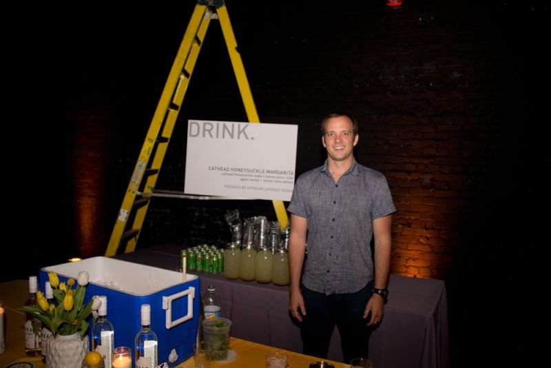 Sanders Monsees of Cathead Vodka served up &quot;vodkaritas,&quot; a concoction created at a bar in Columbia, SC. The drink was made with honeysuckle vodka, lemon juice, fresh mint, and lemon-lime selzter.