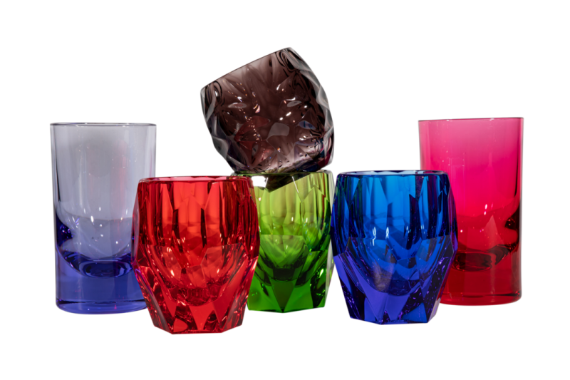 Mario Luca Guisti acrylic glassware, available in a range of vibrant colors, $28 at Elizabeth Stuart