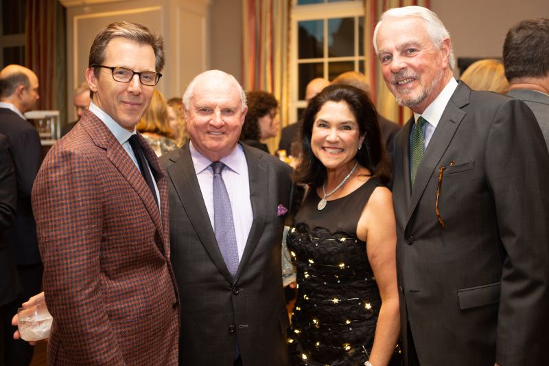 Spoleto Board Chair William Medich, James and auction chair Leslie Richardson, and Jim MacLeod