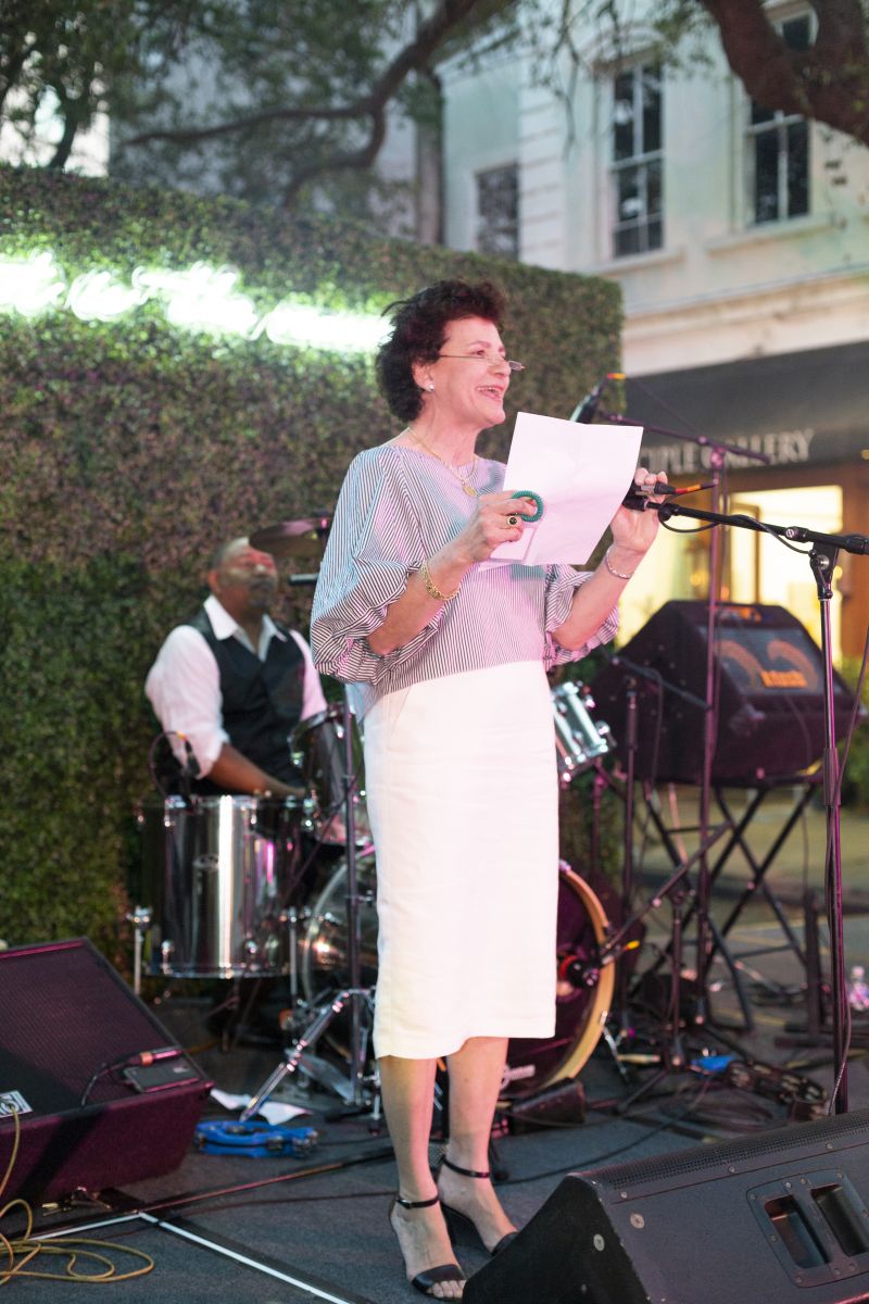 Gibbes Museum executive director and chief curator Angela Mack welcomed the crowd.