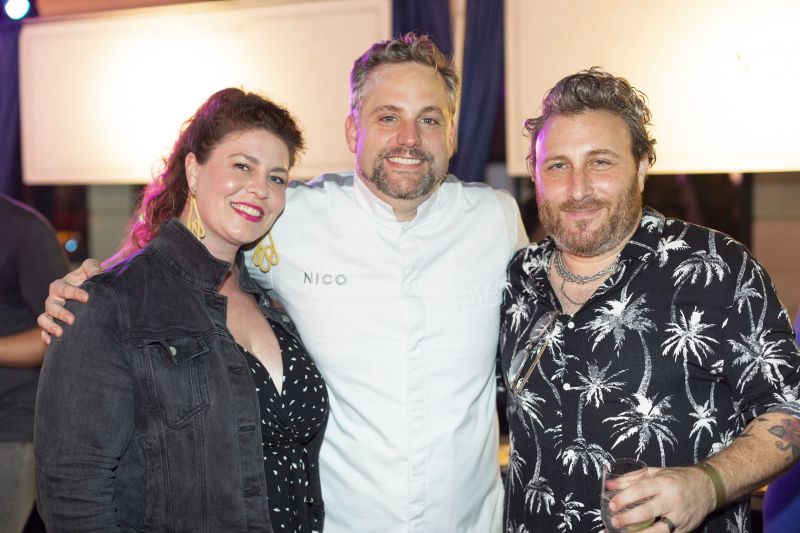 Erin Nathanson, chef Nico Romo, and Justin Nathanson