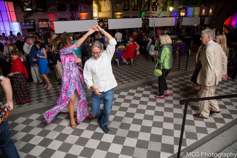 After serving the last patrons, Red Drum’s Ben Berryhill takes to the dance floor.
