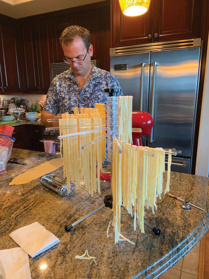 Made With Love: “Cooking for my family and friends is wonderful. I love making homemade pasta, pizzas, and gnocchi and can grill almost everything.”