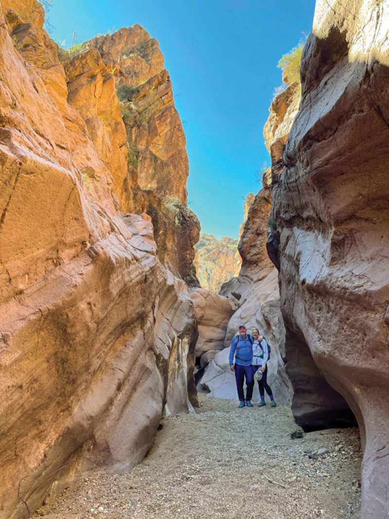 Trekking: “I love spending time in nature. We have made a habit of hiking in Arizona the last few winters and can’t get enough of those red rock vistas.” —Ann