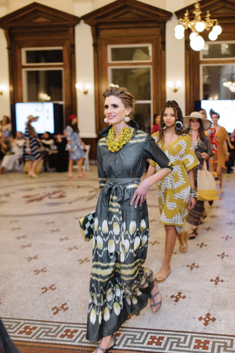 The Ibu Foundation’s March 2019 launch and World Dress Collection show at the Gibbes Museum of Art, with opera singer and Ibu ally Alyson Cambridge.