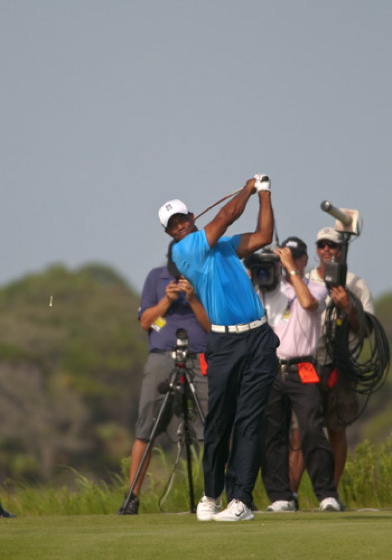Tiger crushing it on the 11th tee.