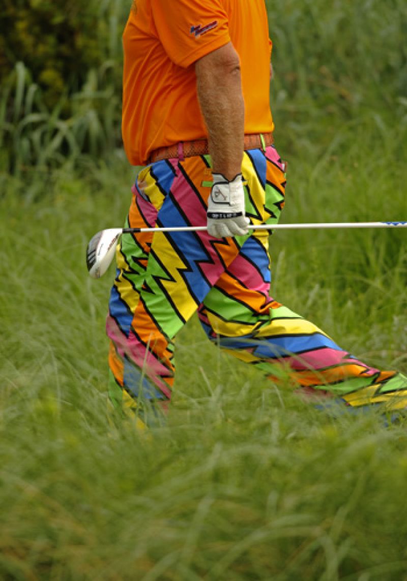 John Daly is not afraid of a little color.
