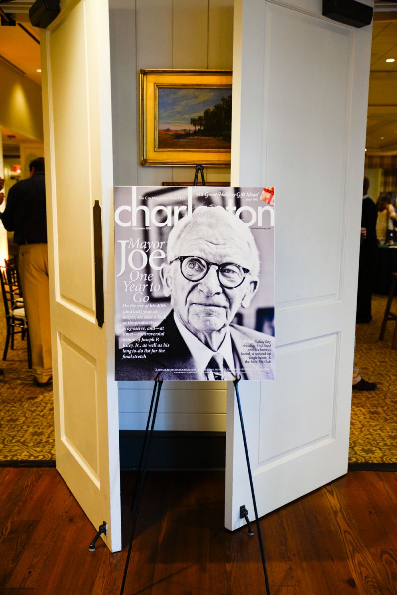 The November issue of Charleston Magazine was displayed