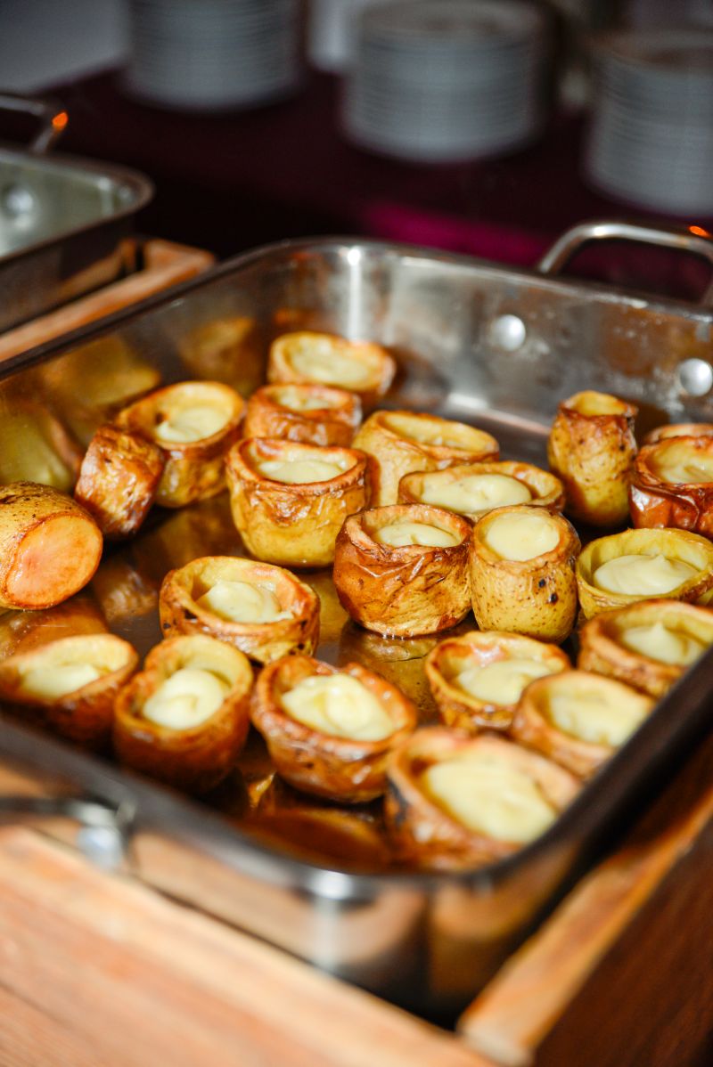 Buttery baked potatoes were a huge hit